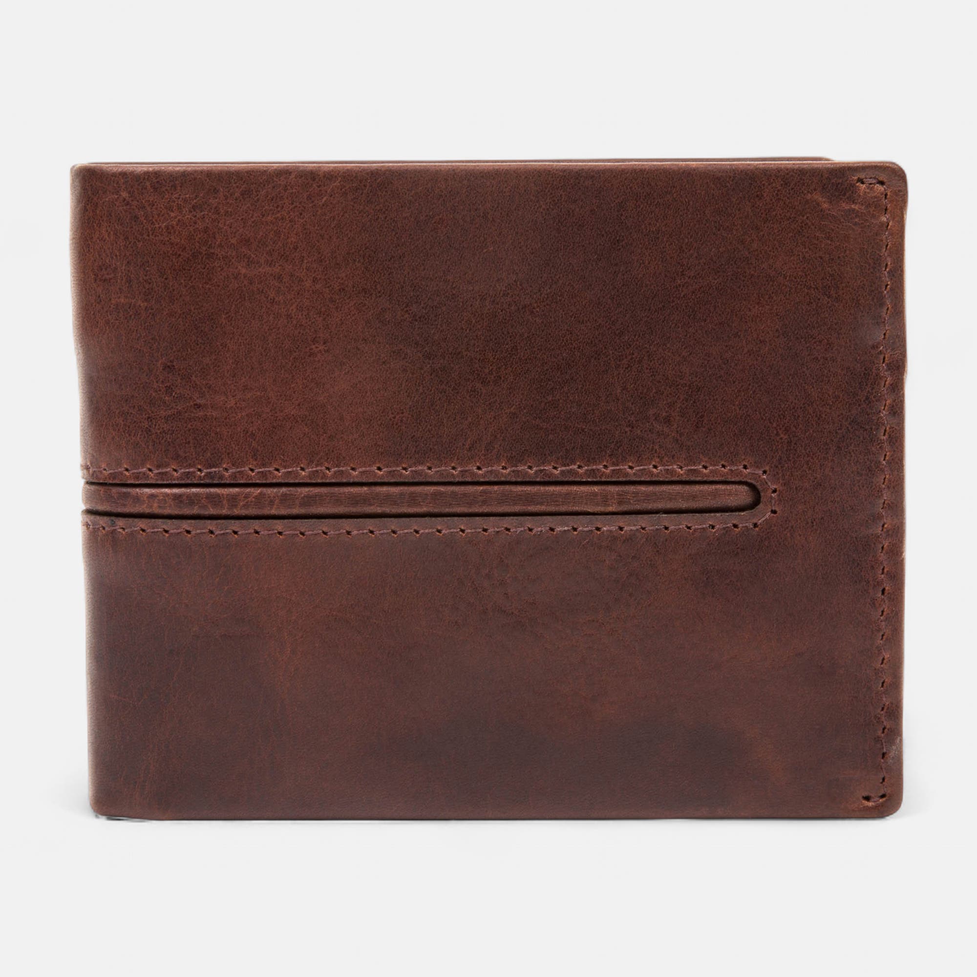 Petite maroquinerie en cuir marron