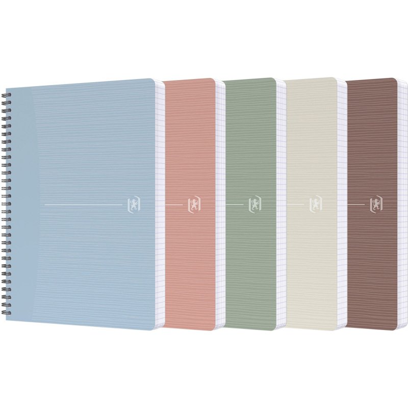 Cahier spirale Oxford My Rec'up A5 14,8 x 21 - Ligné - 180 pages