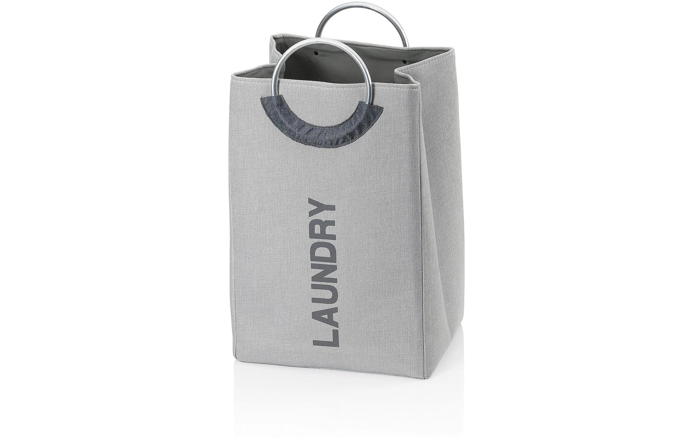 Wäschekorb Palma 40 l, HellgrauWäschesack aus Polyester