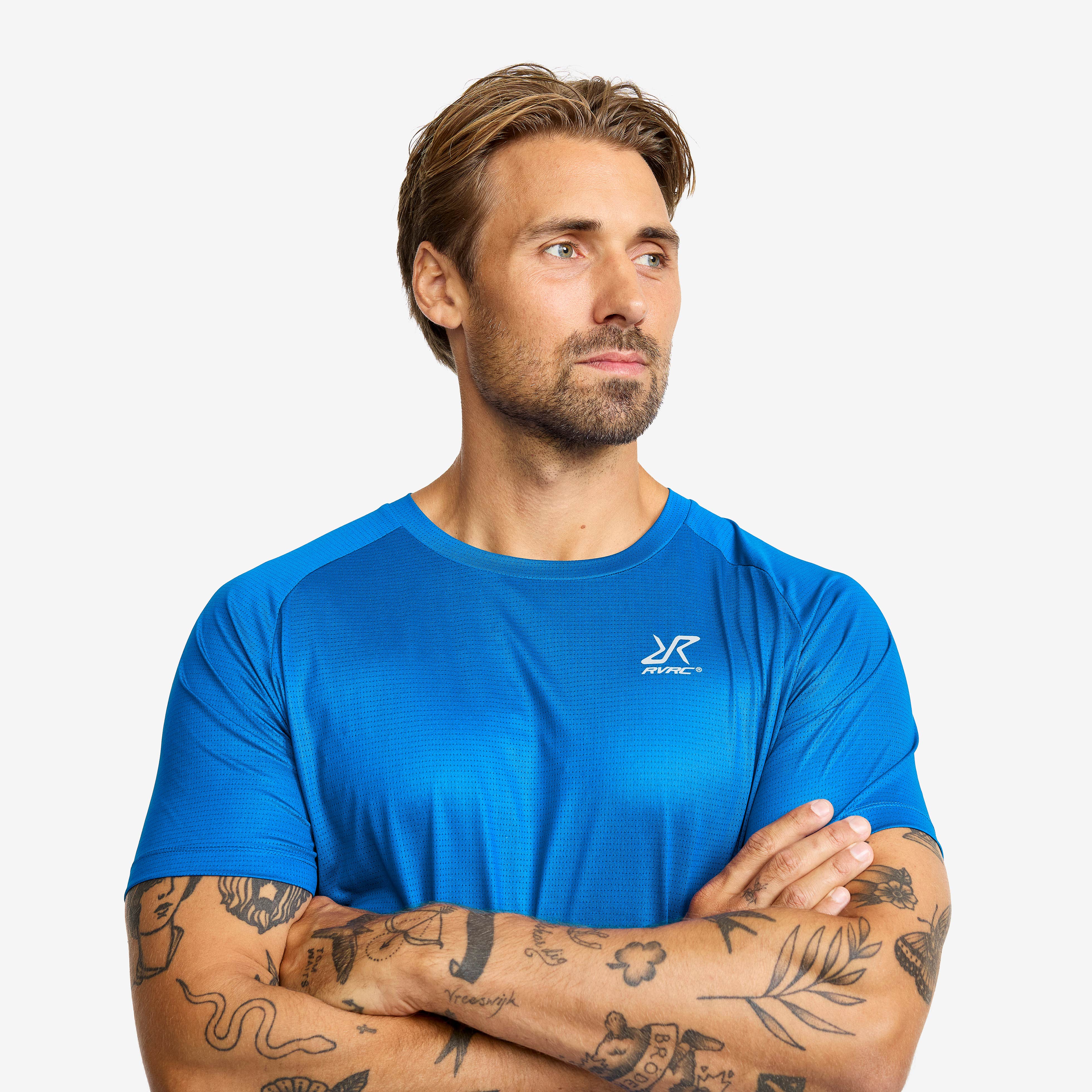 Intensity Light Crew Neck T-shirt Herre Imperial Blue