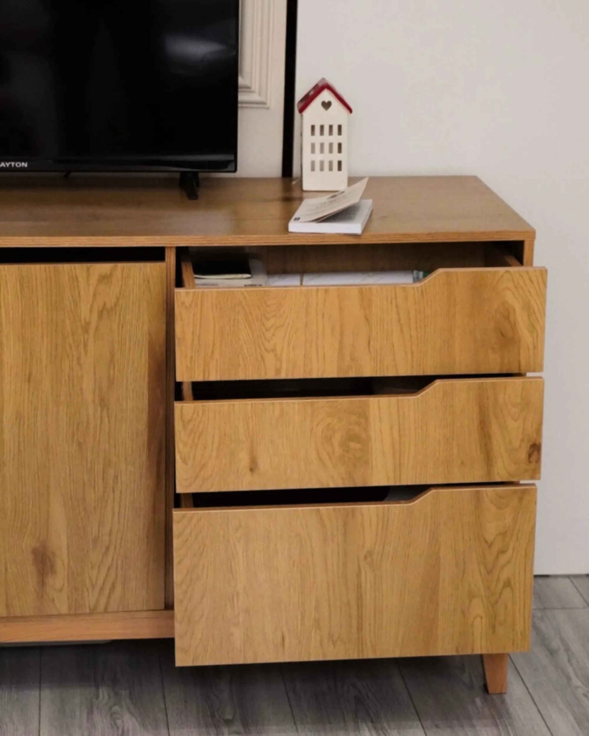 Dressoir met 2 deuren MONCTON Lichtbruin