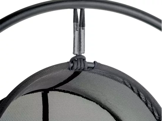Fauteuil oeuf suspendu en aluminium émeraude et graphite Pacha - Hespéride