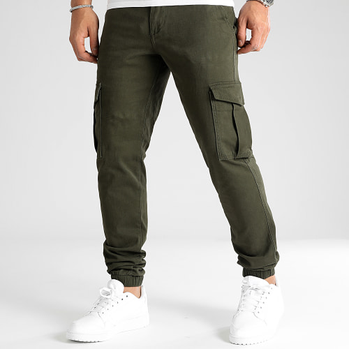 Pantalon Cargo Dek Dawson Cuffed Vert Kaki