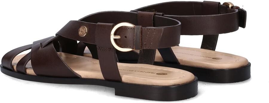 FRED DE LA BRETONIERE Sandalen met Hak Dames Gitel Cross Maat: 40 Materiaal: Leer Kleur: Zwart