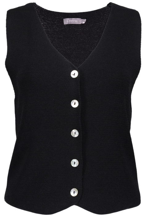 Geisha zwarte dames gilet