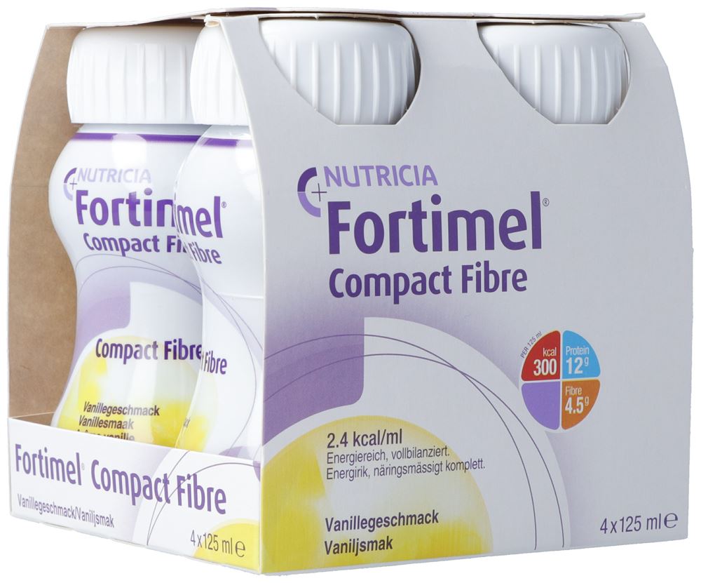 FORTIMEL Compact Fibre liq Vanille Fl 125 ml