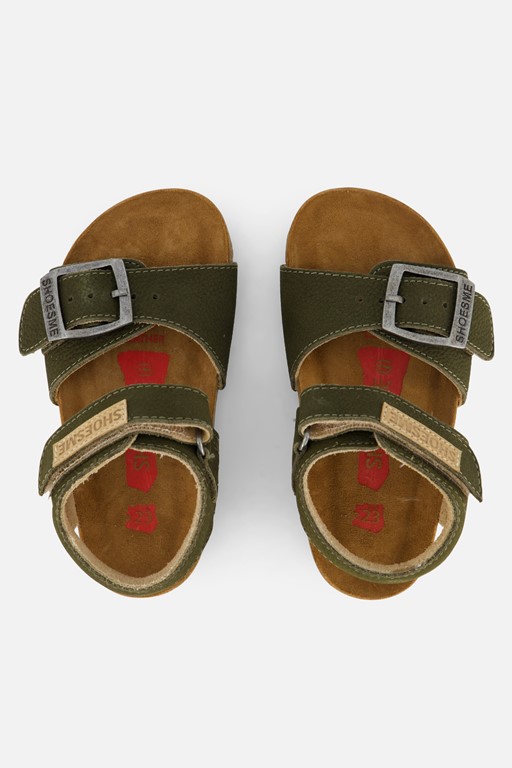 Shoesme Sandalen groen Leer