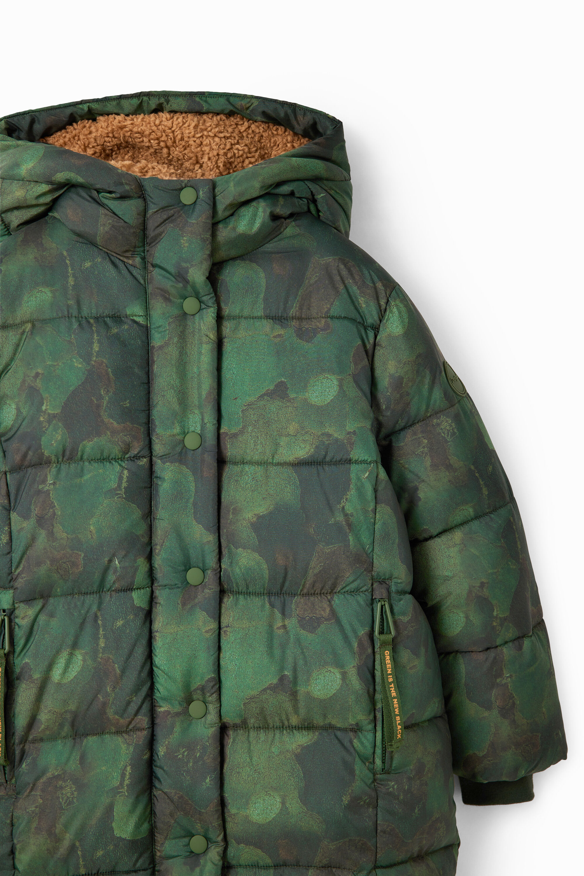 Abrigo acolchado camuflaje