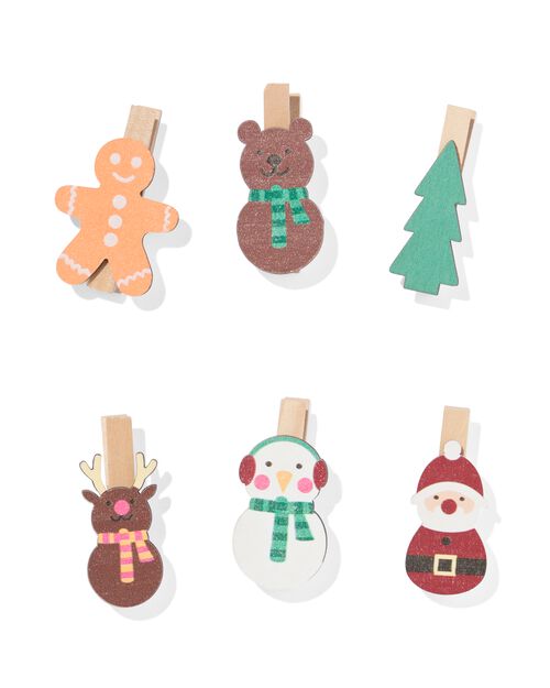 pinces à linge Noël