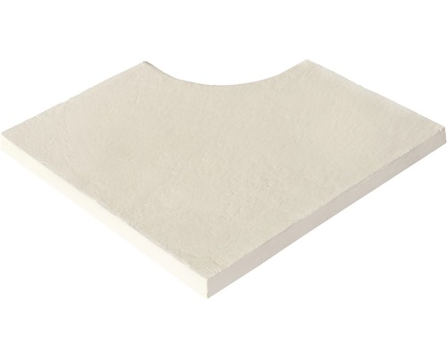 Zwembadrandsteen Aquitaine binnenhoek voor radius 15 cm betonwit 49,5/49,5 x 31 x 3,2 cm