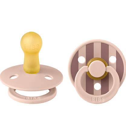 BIBS Colour Schnuller - Gr. 1 - 2er-Pack - Rund - Blush/Blush