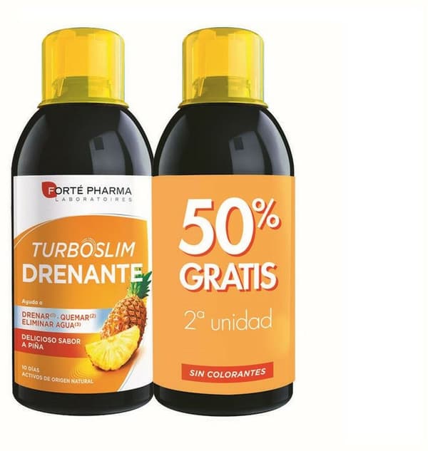 Food Supplement Forté Pharma Slim Drenante 500 ml Pineapple 2 Units