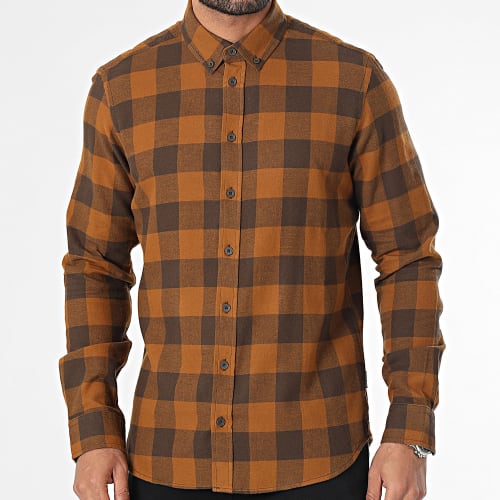Chemise Manches Longues A Carreaux 20716269 Camel