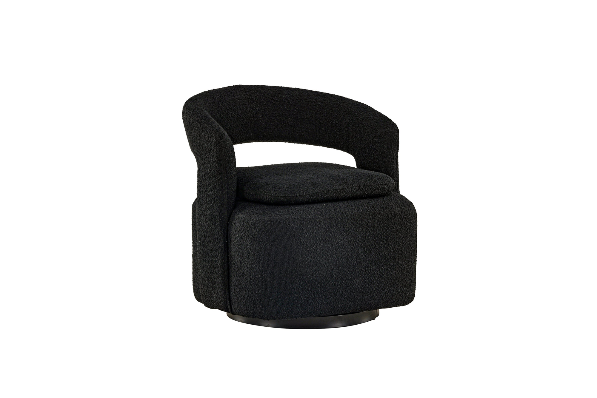 Akando Fauteuil - Zwart bouclé