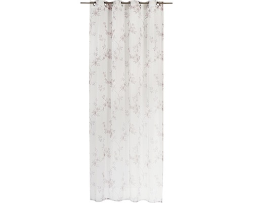 Sjaal met oogjes Kyoto gebroken wit 140x255 cm