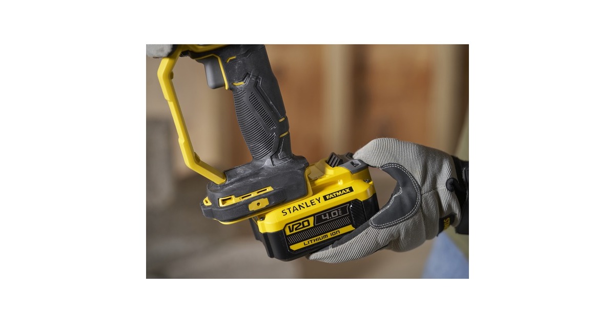 StanleyFATMAX V20 18V 125 mm Haakse slijper  (Geel/zwart, Accu en oplader niet inbegrepen )