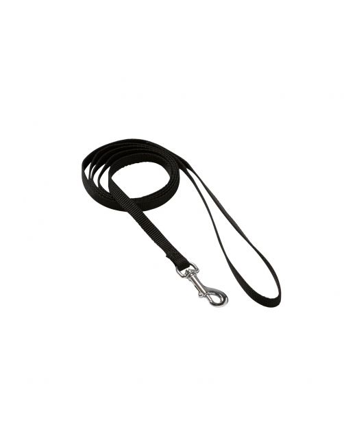 Adori Looplijn Nylon Zwart - Hondenriem