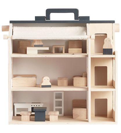 Kids Concept Dukkehus - Tr? - 34x39x19 cm - Aiden