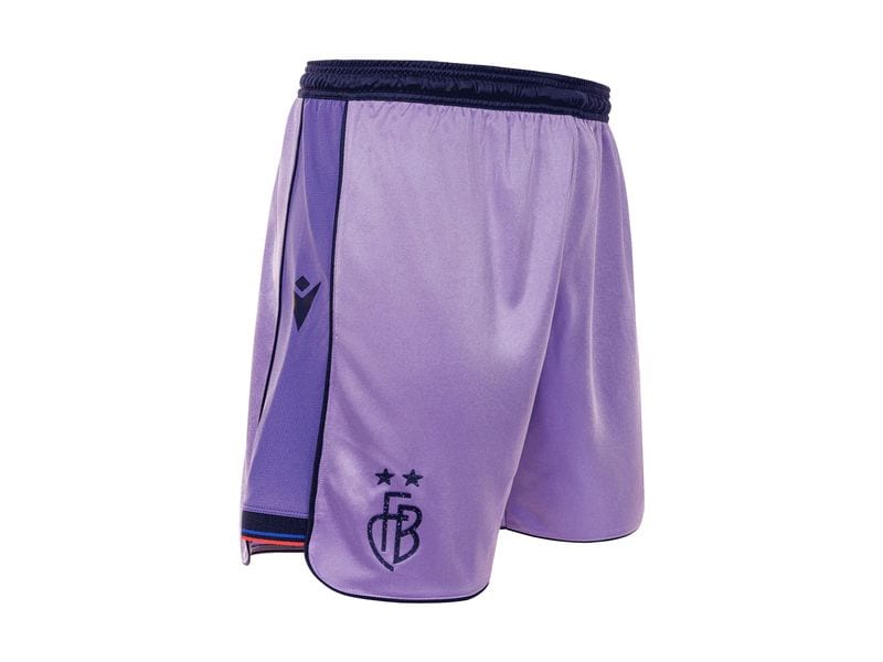FC Basel Away Short Junior 25/26 128, Lavendel Auswärtsshorts des FC Basel für die Saison 2025/26