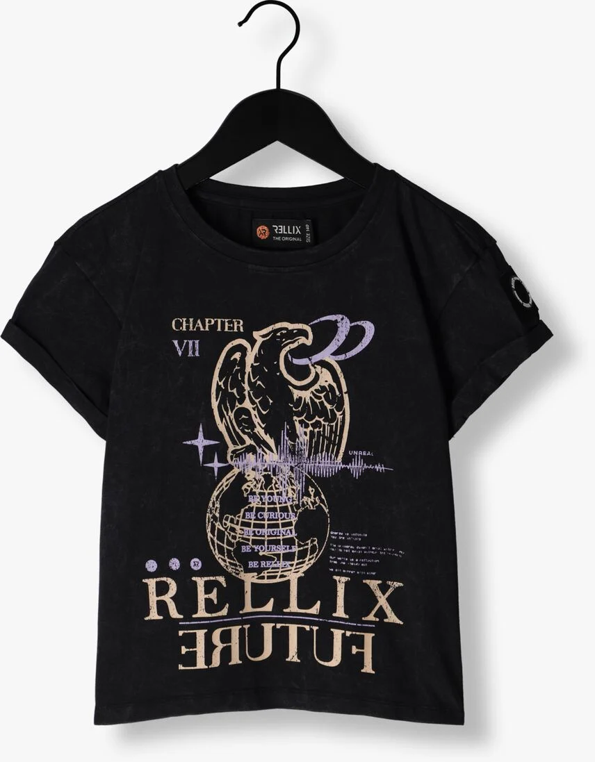 RELLIX zwarte rellix t-shirt t-shirt ss rellix