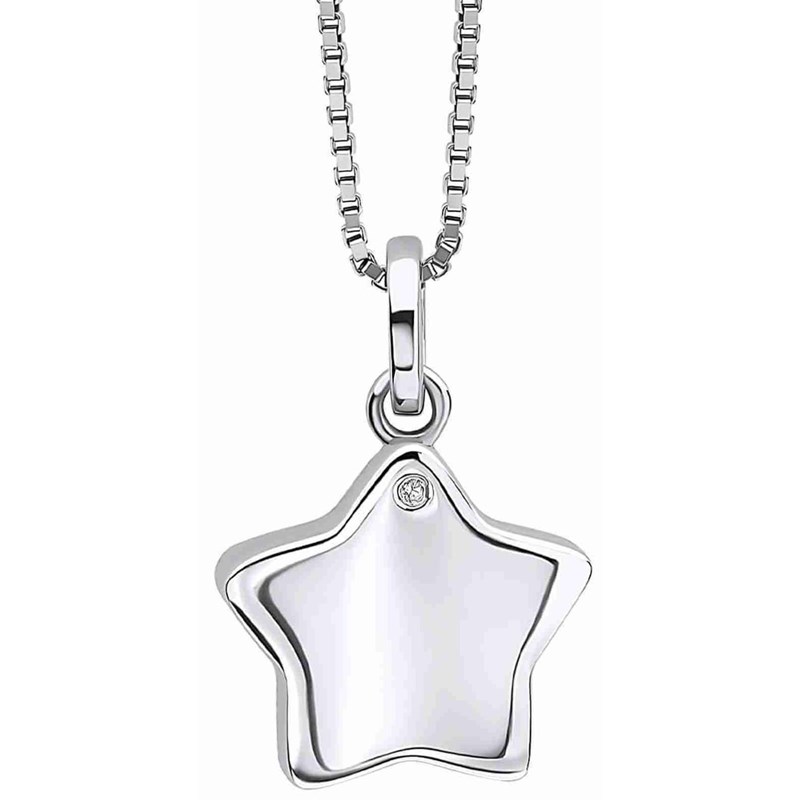 Collier étoile diamant pour enfant en argent 925