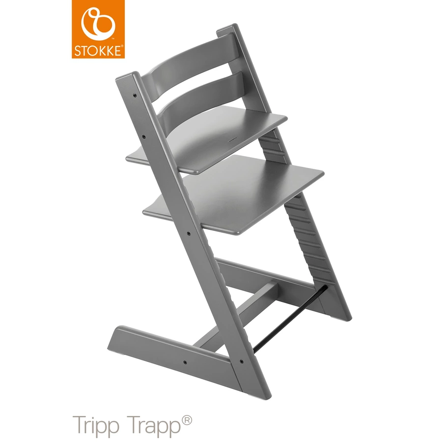 STOKKE® Tripp Trapp® Hochstuhl Buche Storm inkl. Newborn Set™ Grey