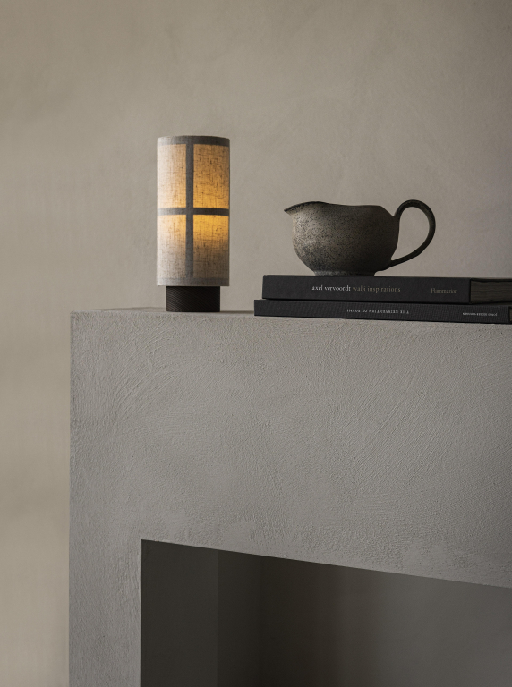 Audo Copenhagen Hashira tafellamp LED oplaadbaar Raw