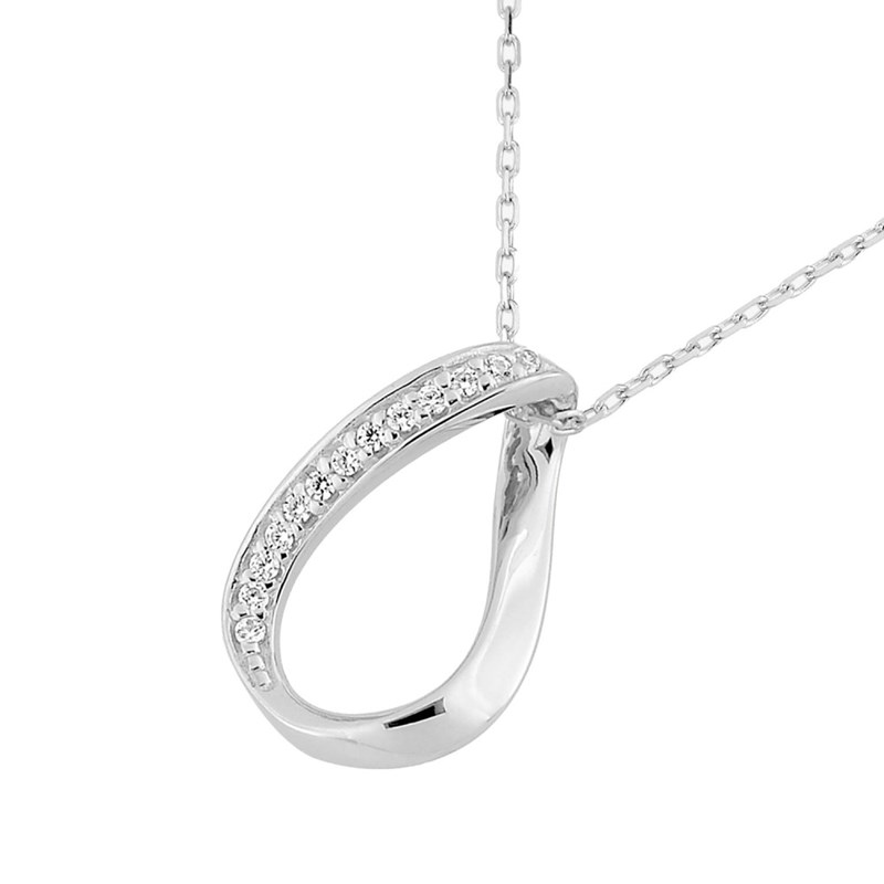 Collier Femme - Oxyde de zirconium - Or 18 Carats - Longueur : 42 cm