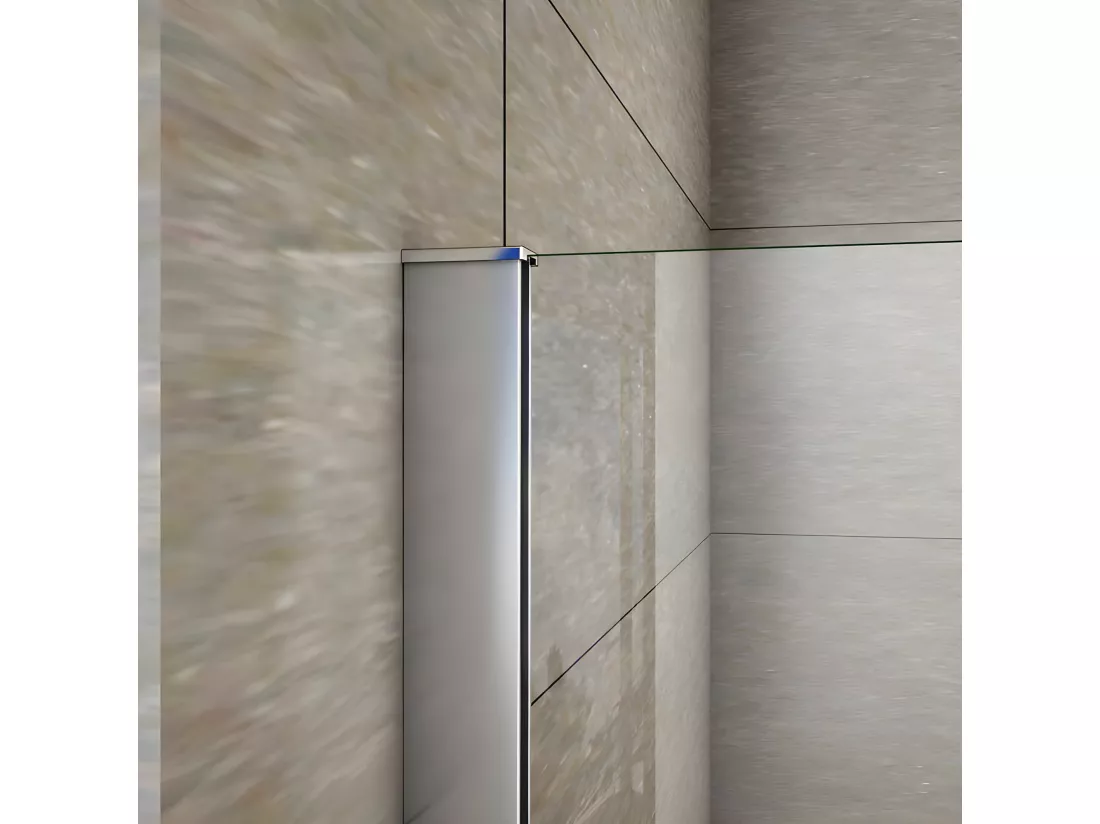 Pare-baignoire fixé 40x130cm, paroi de baignoire, écran de douche en verre 5mm anticalcaire