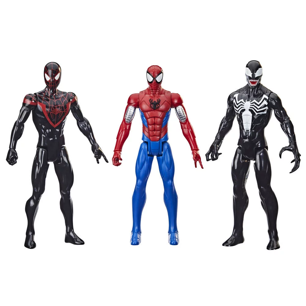 SPIDERMAN TITAN PACK DE 3 FIGURINES