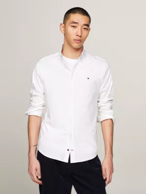 Camisa de malha slim fit com estampa da bandeira