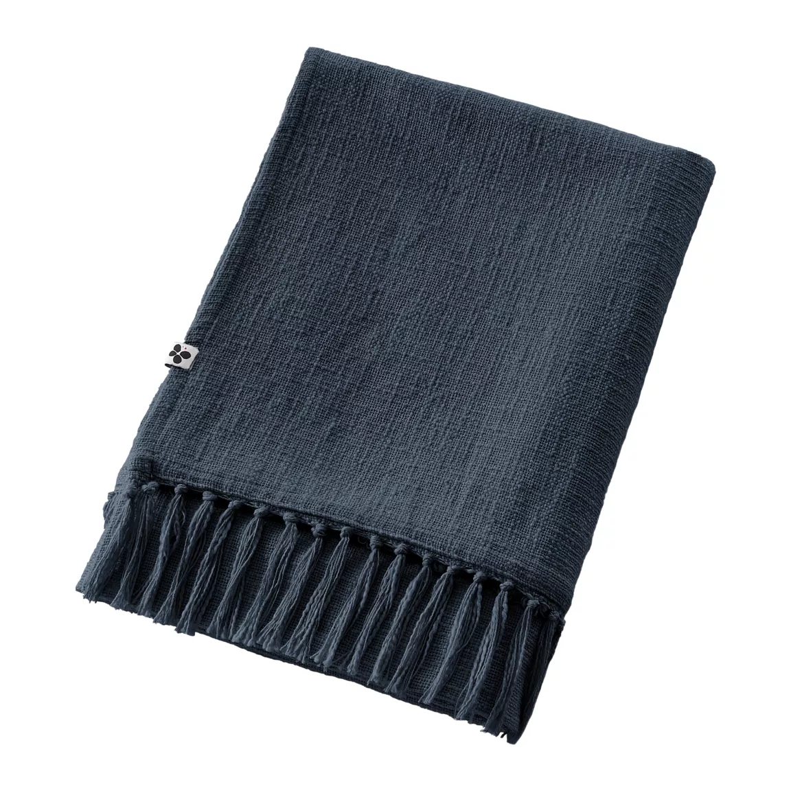 Plaid coton (180 x 220 cm) Sixtine Bleu nuit