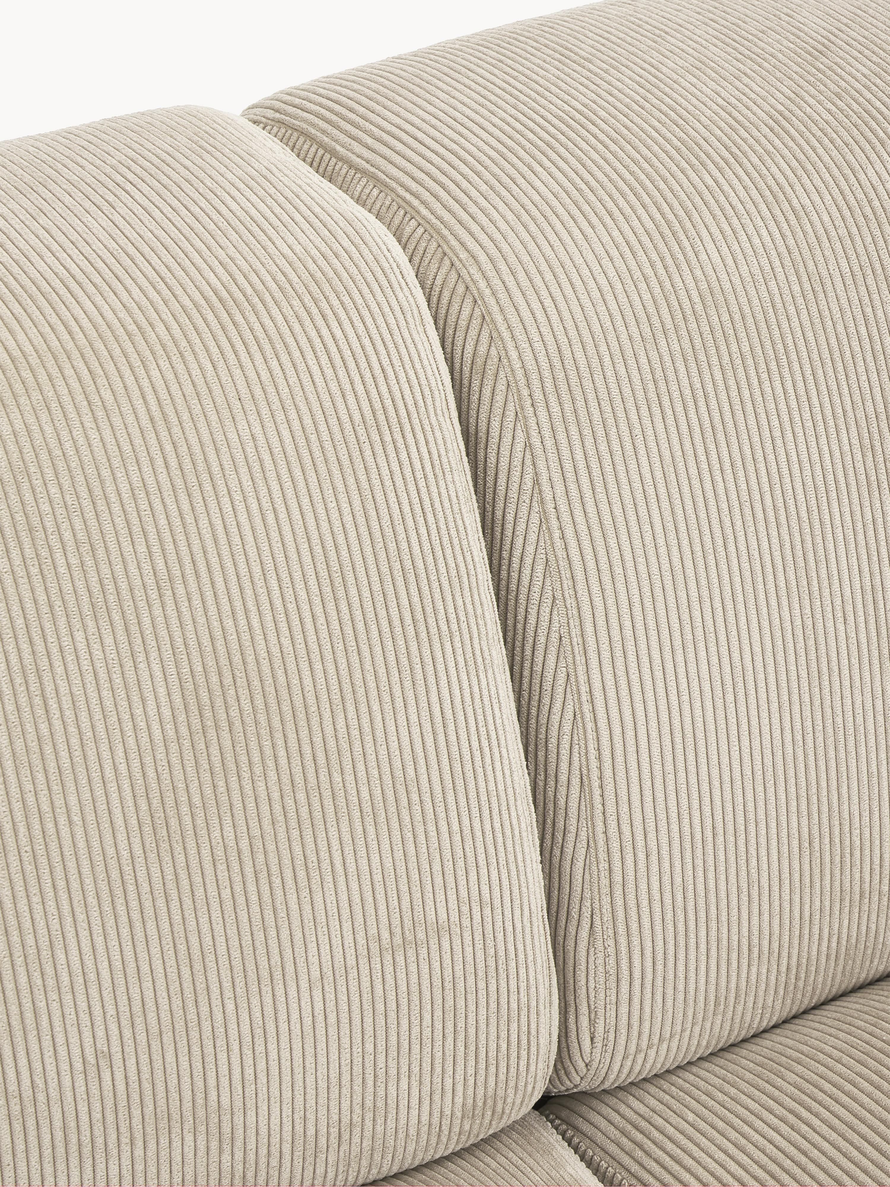 Corduroy hoekbank Melva (3-zits)