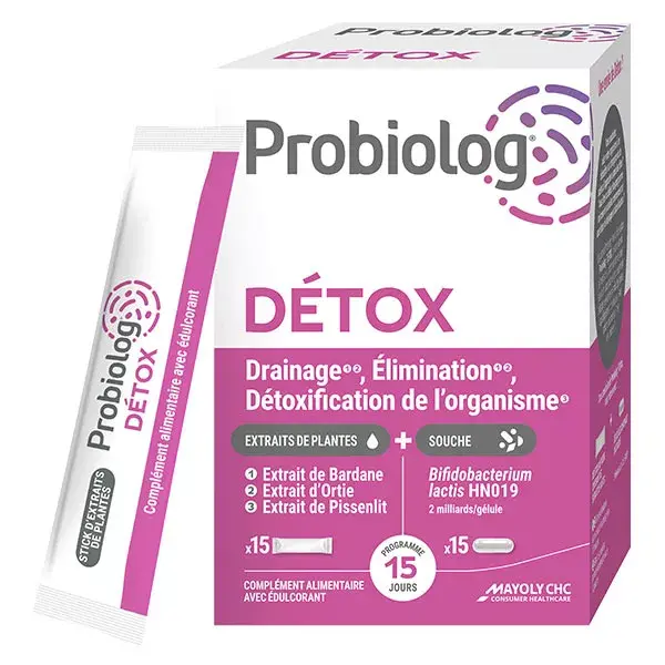 Mayoly CHC Probiolog Detox 15 cápsulas + 15 sachês