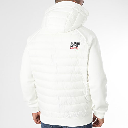 Doudoune Capuche Storm Hybrid Blanc