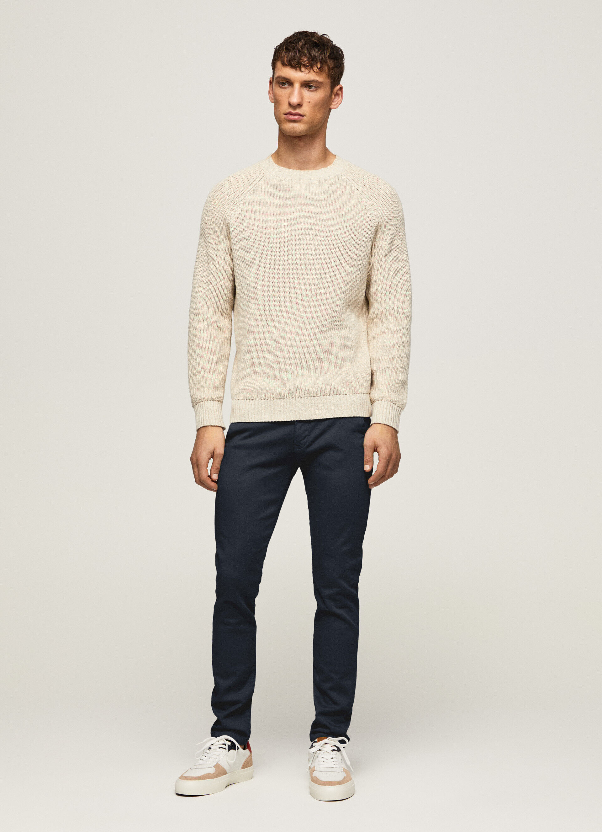 Calça chino slim James - azul dulwich