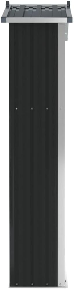 Kangmusi Ger?tehaus Anthrazit 116x45x175 cm Verzinkter Stahl, kangmusi46303