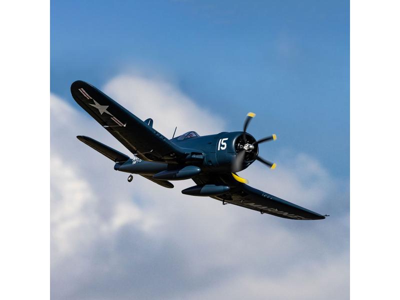 E-flite Warbird F4U-4 Corsair 1.2 m PNP 2. Weltkrieg Warbird mit starkem Brushless Antrieb und Einziehfahrwerk