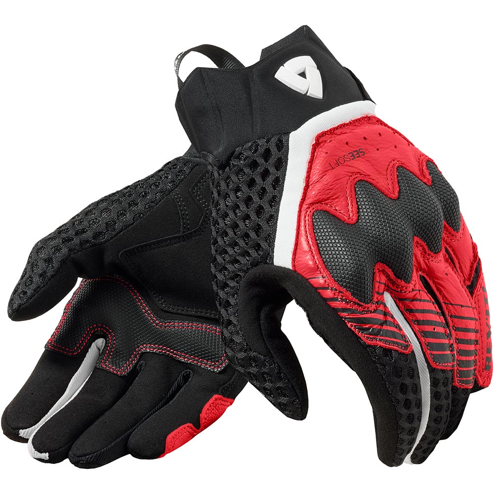 Rev'it - Gants Veloz Noir / Rouge