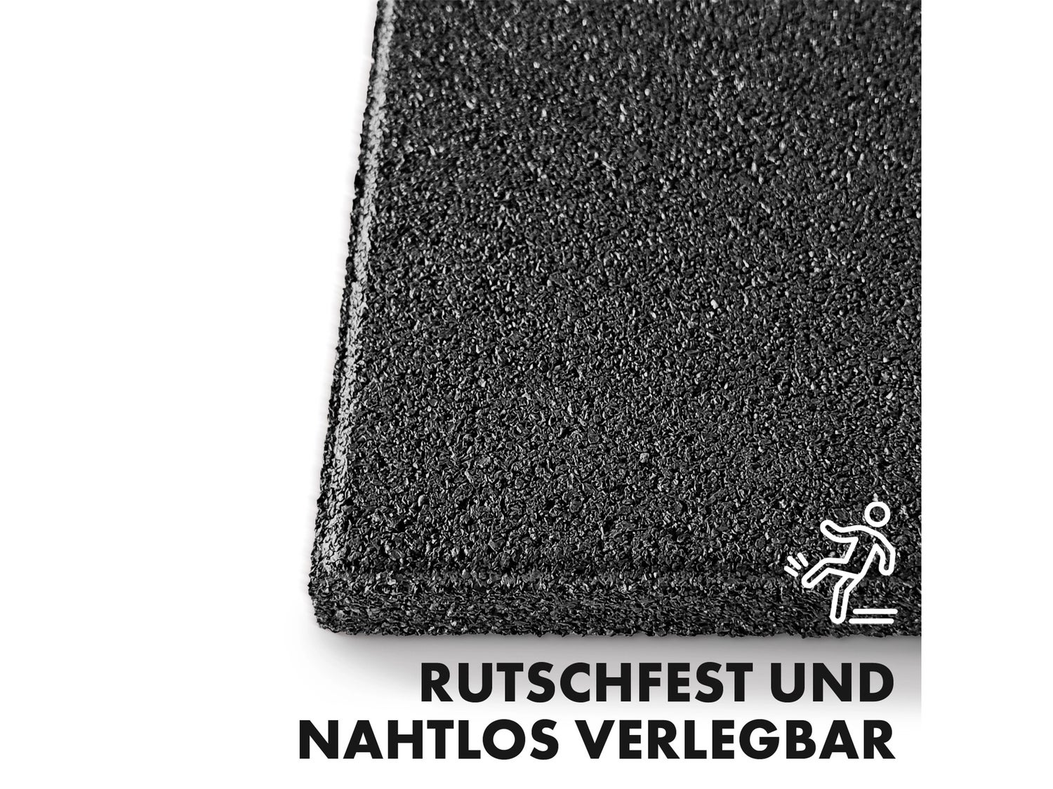 Valbeveiligingsmat, elastische mat, valbeveiligingstegel met drainage, 50 x 50 x 2,5 cm, grijs