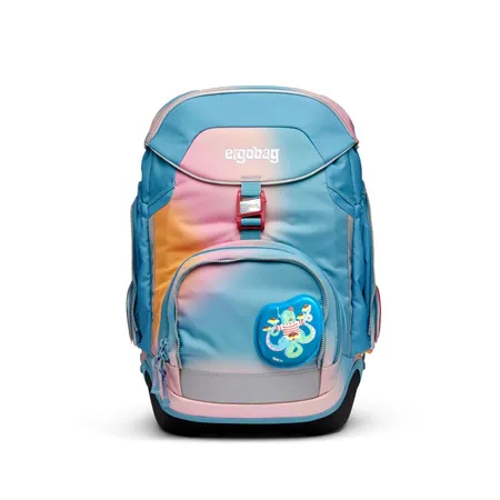 ergobag PACK Schulrucksack-Set UrlaubsfieBär Colour Splash Edition, 6-teilig