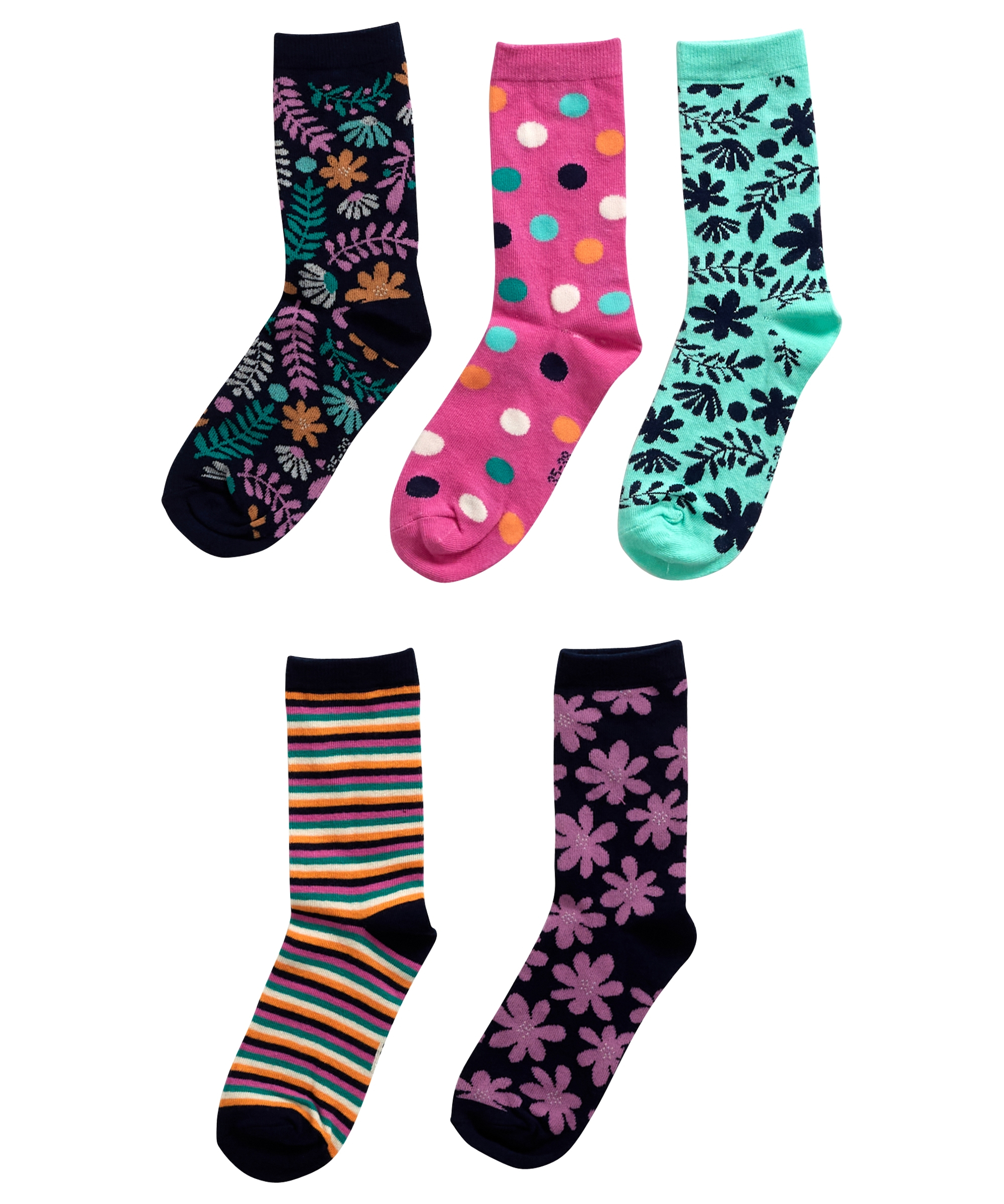 5-pack sokken dessin