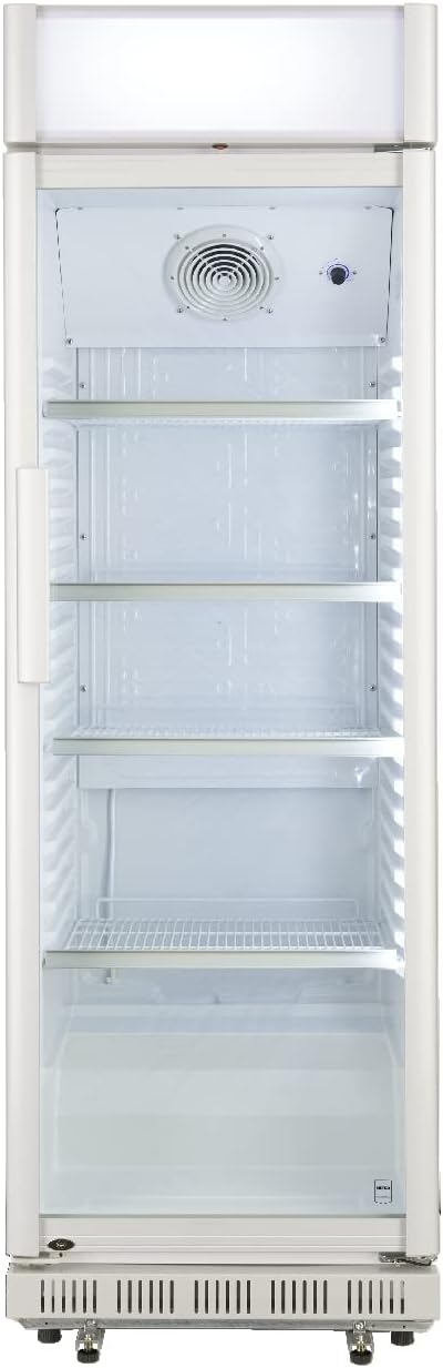 METRO Professional Réfrigérateur à Boissons GSC2360B, Acier/Verre, 62 x 63.6 x 175.3 cm, 347 L, avec Serrure, Noir