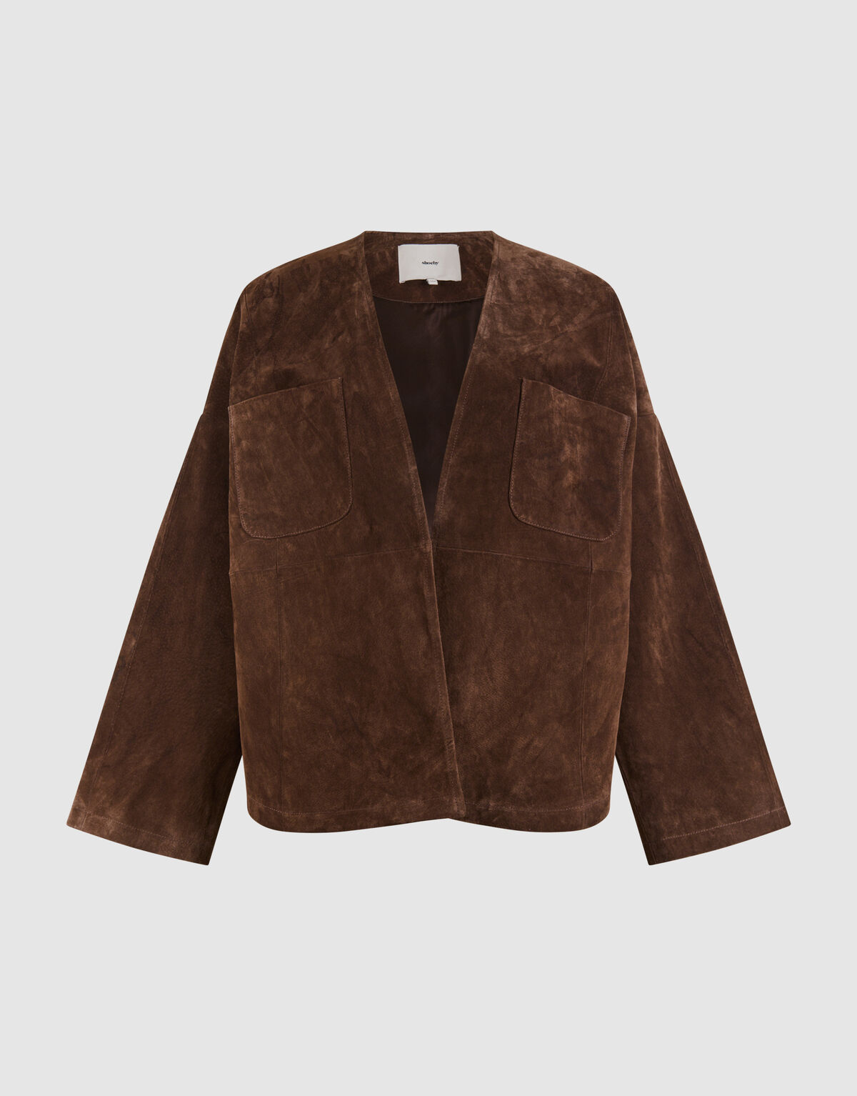 Relaxed Fit Suede Jack Bruin By Mieke