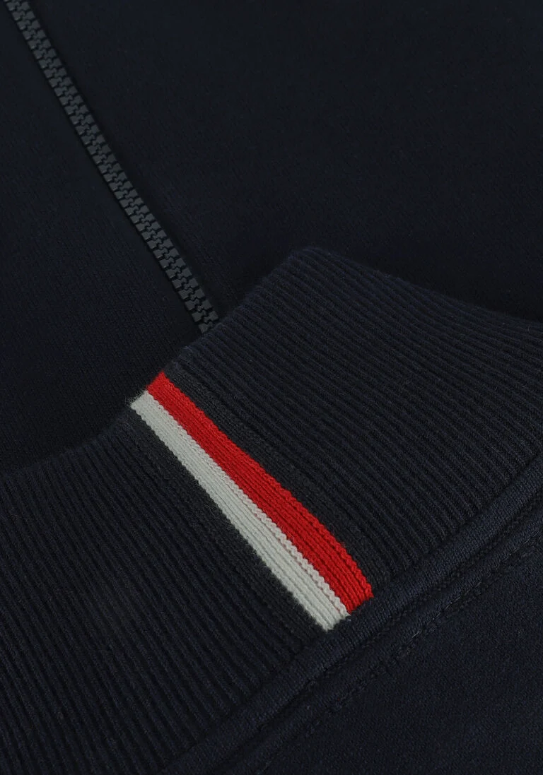 TOMMY HILFIGER donkerblauwe tommy hilfiger vest 1985 zip through