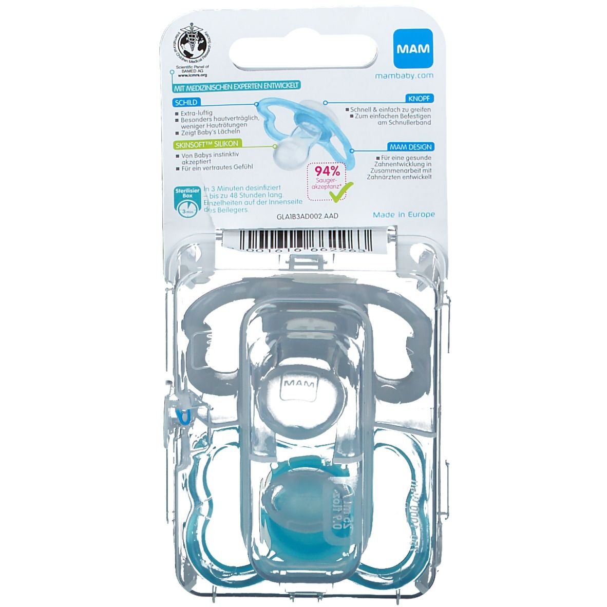 MAM Air Silikonschnuller 16+ Monate (Farbe/Motiv nicht wählbar)