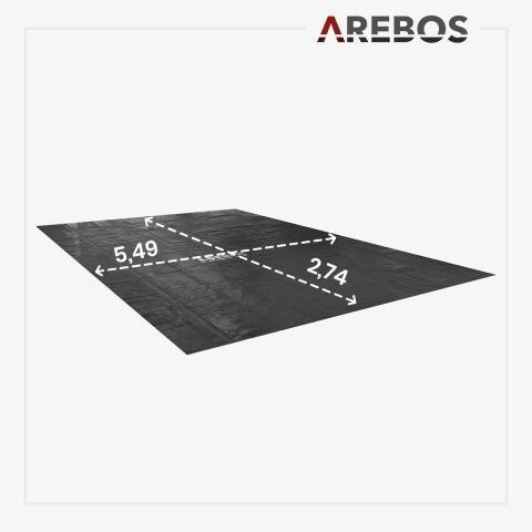 Pool Solarfolie 5,49x2,74 m rechteckig 120mic