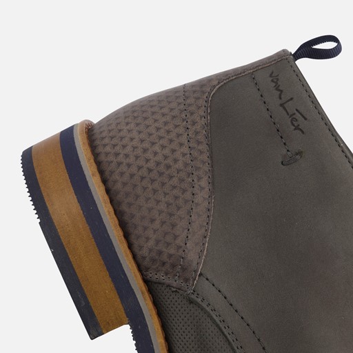Van Lier Amalfi Veterboots grijs Leer