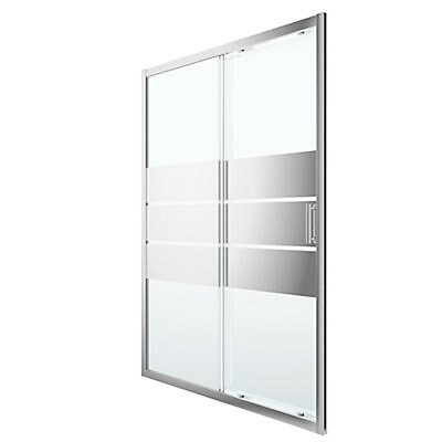 Porte de douche coulissante GoodHome Beloya miroir 140 cm