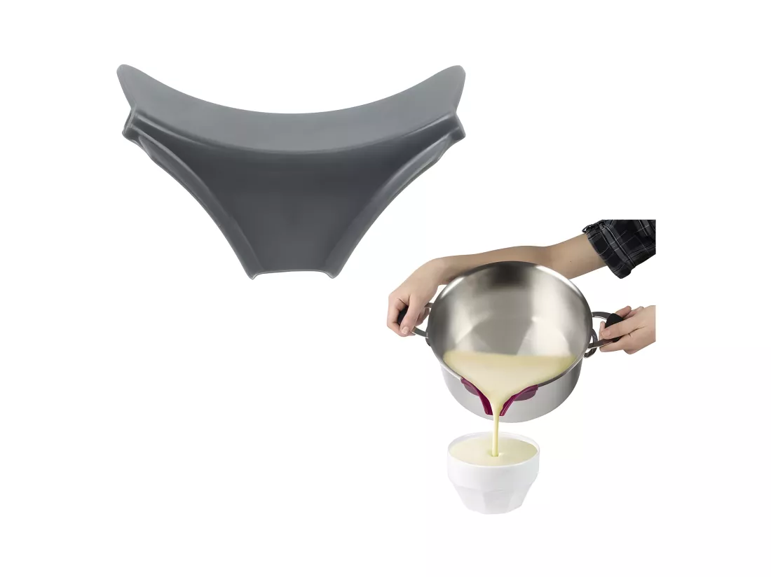 Bec verseur pour casserole en silicone